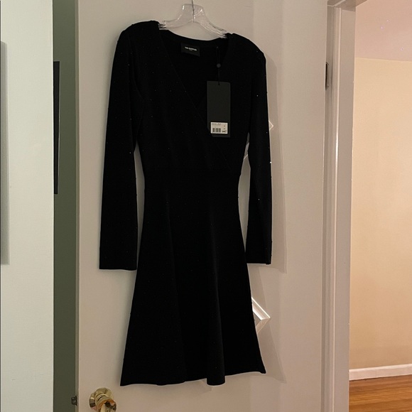 The Kooples Dresses & Skirts - The Kooples Black Studded Long Sleeve Dress